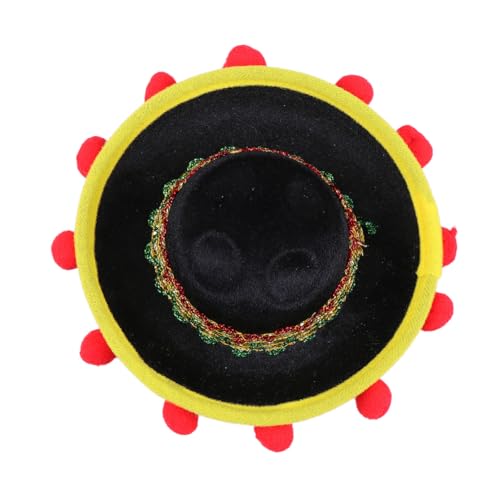 WOFASHPURET Mini Mexikanischer Sombrero Hut mit Elastischem Kinnriemen Lustiger Hairball Festhut für Karneval Kostüm Mexiko Party Geeignet für Erwachsene und Haustiere Lebendige WOFASHPURET Mini Mexikanischer Sombrero Hut mit Elastischem Kinnriemen Lustiger Hairball Festhut für Karneval Kostüm Mexiko Party Geeignet für Erwachsene und Haustiere Lebendige von WOFASHPURET