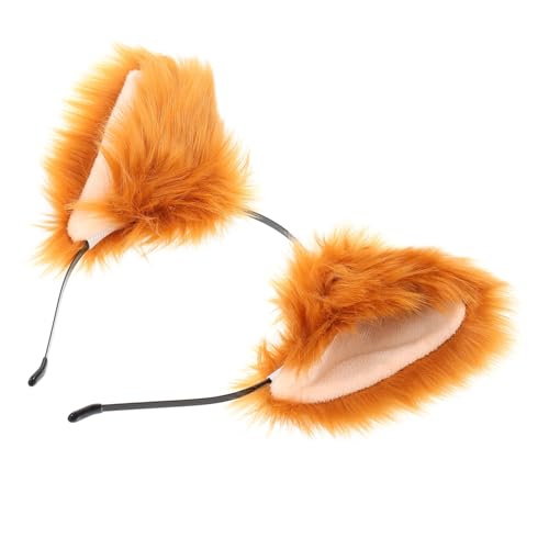 WOFASHPURET Niedliches Fuchsohren Stirnband aus Plüsch Bequemes Tierohren Haarband Kreative Cosplay Kopfbedeckung für Party Halloween Mädchen und Frauen Realistisches und Dekoratives WOFASHPURET Niedliches Fuchsohren Stirnband aus Plüsch Bequemes Tierohren Haarband Kreative Cosplay Kopfbedeckung für Party Halloween Mädchen und Frauen Realistisches und Dekoratives von WOFASHPURET