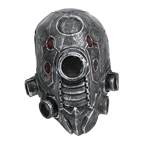 WOFASHPURET Punk Maske Helm Für Halloween Steampunk Kopfbedeckung Für Maskerade Und Kostümparty Realistische Design Maske Für Erwachsene Ideal Für Grusel Und Horror Dekorationen von WOFASHPURET