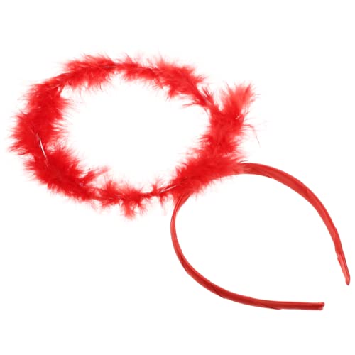 WOFASHPURET Rotes Kopfschmuck Stirnband Bequemes Langlebiges Performance Prop für Cosplay Party und Karneval Haaraccessoire Geeignet für Halloween Weihnachten Fasching Bühnenauftritte WOFASHPURET Rotes Kopfschmuck Stirnband Bequemes Langlebiges Performance Prop für Cosplay Party und Karneval Haaraccessoire Geeignet für Halloween Weihnachten Fasching Bühnenauftritte von WOFASHPURET