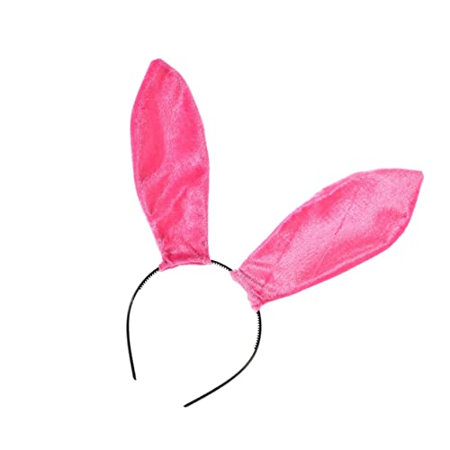 WOFASHPURET Samtiges Hasenohren Haarband Rosa Party Haarreifen Lustiges Cosplay Kostüm Accessoire Leichtes Stirnband Für Performance Karneval WOFASHPURET Samtiges Hasenohren Haarband Rosa Party Haarreifen Lustiges Cosplay Kostüm Accessoire Leichtes Stirnband Für Performance Karneval von WOFASHPURET