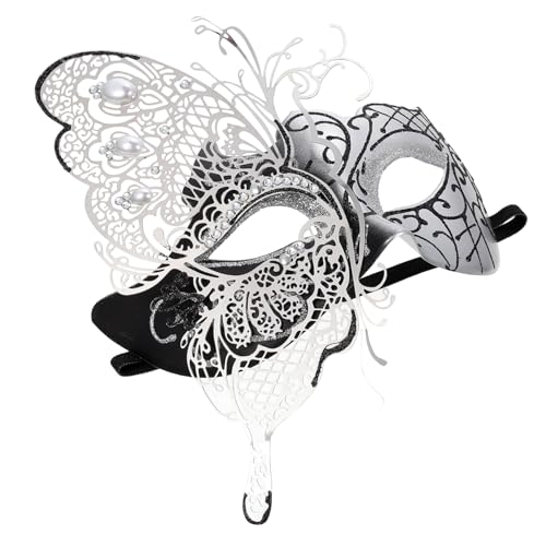WOFASHPURET Schwarze Schmetterlingsmaske Damen Halbgesichts Masquerade Party Maske Leichtes Atmungsaktives Design für Halloween Karneval Maskenball Cosplay Zubehör WOFASHPURET Schwarze Schmetterlingsmaske Damen Halbgesichts Masquerade Party Maske Leichtes Atmungsaktives Design für Halloween Karneval Maskenball Cosplay Zubehör von WOFASHPURET