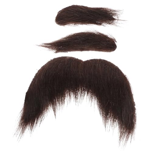 WOFASHPURET Selbstklebender Bart Und Schnurrbart Set Für änner Realistische Kostü Accessoires Für Halloween Karneval Und Fasching Inklusive Fake Beard Und Fake Eyebrows Perfekt Für von WOFASHPURET