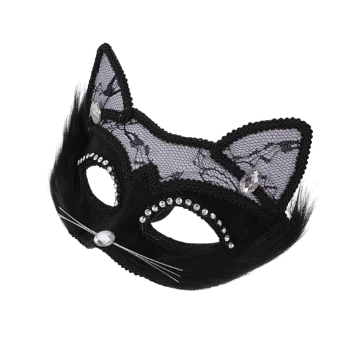 WOFASHPURET Katzenmaske Katzenmaske Für Erwachsene Cosplay-party Für Halloween Und Karneval von WOFASHPURET