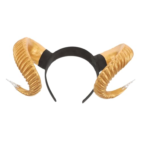 WOFASHPURET Teufelshorn-stirnband Cosplay-kostüm Damen Stirnband Stirnbänder Für Mädchen Stirnband Masse Stirnband Aus Horn Stirnband Mit Teufelshörnern Mädchen Stirnbänder Golden Plastik von WOFASHPURET