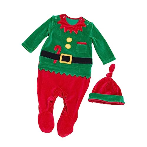 WOFASHPURET Weihnachtlicher Overall Mit Langen Ärmeln Größe 73 Kuscheliger Strampler Für Kleinkinder Perfektes Outfit Für Die Weihnachtszeit Geeignet Für Babys Von 6 Bis 12 von WOFASHPURET