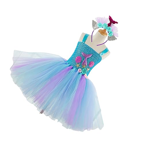 WOFASHPURET Mädchen Meerjungfrau Tutu Rock Kleid Größe 10-12 Jahre 140cm Für Party Und Mädchentag Hd93430 Rock von WOFASHPURET