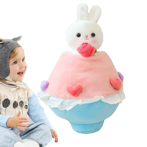 Plüschtierstrauß,Kaninchenplüschpuppe,Gefüllter Cartoon-Hasen-Puppen-Spielzeug-Blumenstrauß - Weiche und elastische Plüschpuppe für Auto, Spielzimmer, Kinderzimmer, Couch und Schlafzimmer von WOGXN