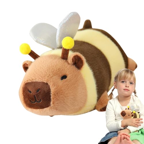 WOGXN Capybara-Plüschtier, Gefülltes Capybara,10-Zoll-Capybara-Plüschtiere | Realistische Spielzeugkissen, Wurfkissen, Stoffpuppen, Tierplüsch-Wohndekoration für alle Altersgruppen, Kinder, Mädchen, von WOGXN