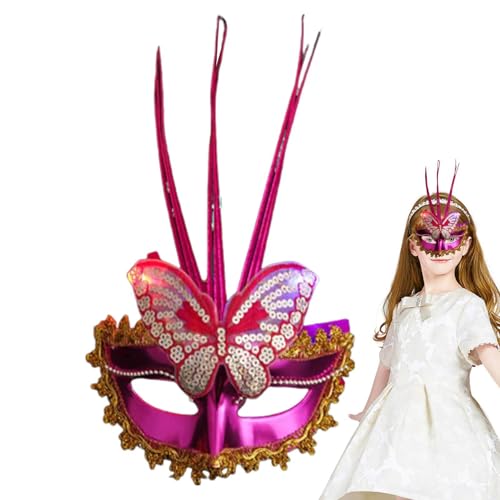 WOGXN Maskerade-Maske für Frauen | Schmetterlings-Lady-Maskerade-Halloween-Party-Maske,Madi Grad Party Cosplay Requisiten Maske Abend Prom Ball Maske für Hochzeit von WOGXN