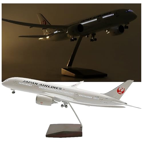 1:130 All Nippon Airways Boeing B787 Flugzeugmodell Zivilluftfahrtsimulation Harz Flugzeugmodell Japan Airlines Montierte Flug Luftfahrtmodell Geschenkdekoration(Light) von WOGYOZKA