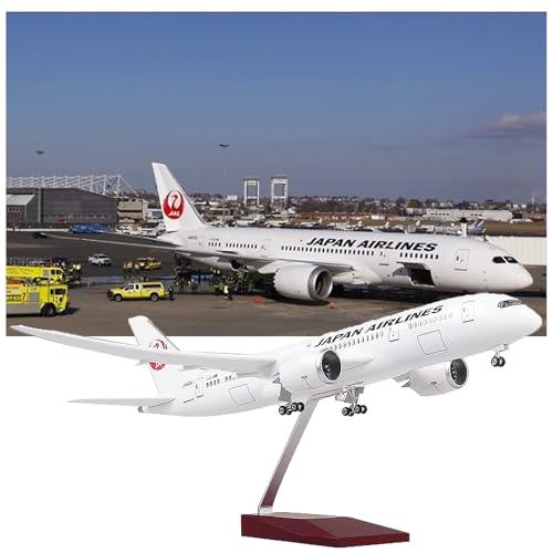 1:130 All Nippon Airways Boeing B787 Flugzeugmodell Zivilluftfahrtsimulation Harz Flugzeugmodell Japan Airlines Montierte Flug Luftfahrtmodell Geschenkdekoration(White) von WOGYOZKA