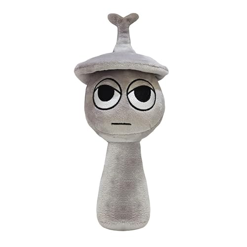 WOHAKUGX Sprunki Plush Toy, Music Game Sprunki Characters Plush Doll,Gray Simon Pinki Soft Plush Stuffed Monster Figurine Pillow,for Game Fans and Friends Birthday Present (Clukr) von WOHAKUGX