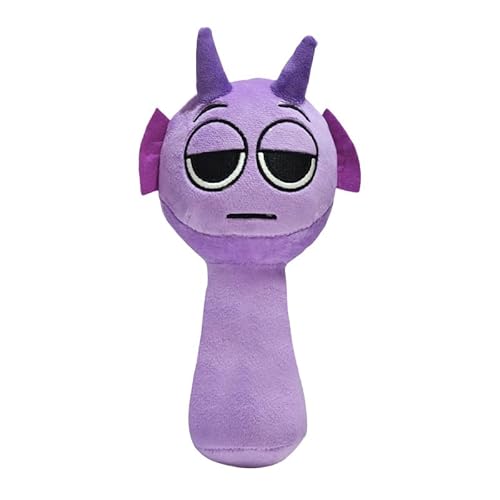 WOHAKUGX Sprunki Plush Toy, Music Game Sprunki Characters Plush Doll,Gray Simon Pinki Soft Plush Stuffed Monster Figurine Pillow,for Game Fans and Friends Birthday Present (Durple) von WOHAKUGX