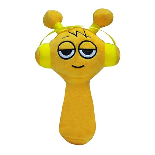 WOHAKUGX Sprunki Plush Toy, Music Game Sprunki Characters Plush Doll,Gray Simon Pinki Soft Plush Stuffed Monster Figurine Pillow,for Game Fans and Friends Birthday Present (Oren) von WOHAKUGX