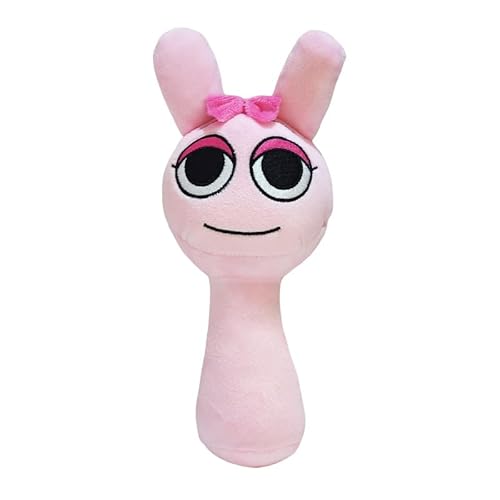 WOHAKUGX Sprunki Plush Toy, Music Game Sprunki Characters Plush Doll,Gray Simon Pinki Soft Plush Stuffed Monster Figurine Pillow,for Game Fans and Friends Birthday Present (Pinki) von WOHAKUGX