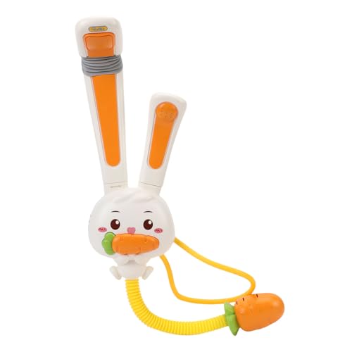 Baby Bad Duschkopf, süße Hasen Doppelspray -Köpfe Elektrische Babybad -Spielzeug Karotten -U -Boot -Formbadewater -Sprühgerät Wasserabfuhr Duschspielzeug für Kleinkind Baby Bad Duschkopf, süße Hasen Doppelspray -Köpfe Elektrische Babybad -Spielzeug Karotten -U -Boot -Formbadewater -Sprühgerät Wasserabfuhr Duschspielzeug für Kleinkind von WOHPNLE