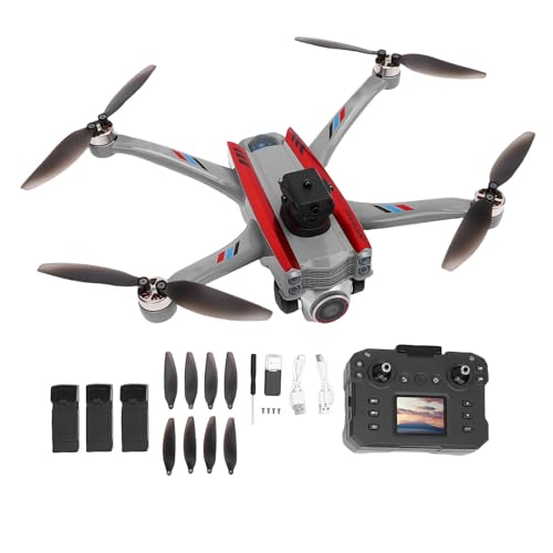 Drohne mit Kamera, Fliegende Drohne mit bürstenlosen Motoren HD Fernbedienung Quadcopter mit einem Schlüssel zum Abnehmen von Landeinhaltsvermeidung optischer Flusssystem für (Dreifach elektrische) Drohne mit Kamera, Fliegende Drohne mit bürstenlosen Motoren HD Fernbedienung Quadcopter mit einem Schlüssel zum Abnehmen von Landeinhaltsvermeidung optischer Flusssystem für (Dreifach elektrische) von WOHPNLE