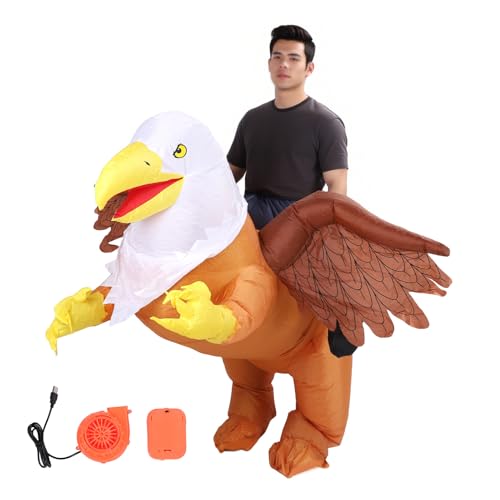 Eagle Blasable Kostüm, schnell aufblasen Blow -up Eagle Kostüm Erwachsene Blow -up -Outfit mit Polyestermaterial für Partys Festivals Cosplay Eagle Blasable Kostüm, schnell aufblasen Blow -up Eagle Kostüm Erwachsene Blow -up -Outfit mit Polyestermaterial für Partys Festivals Cosplay von WOHPNLE