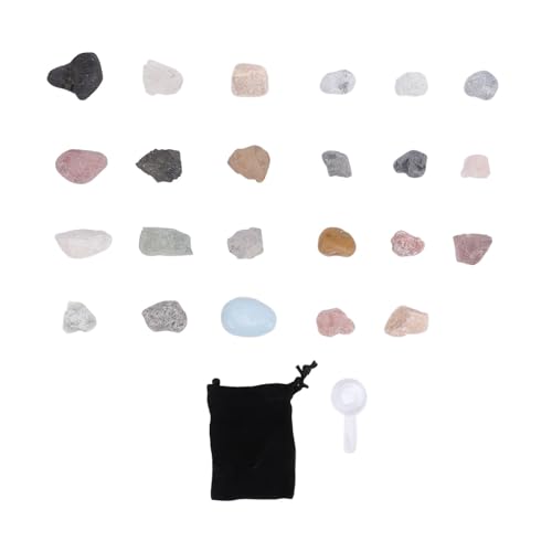 Rock -Kollektion Starter Kit, 23pcs Weihnachts -Rock -Kollektion Blindbox Naturer zartes Rock und Mineralkollektion Steinprobe Weihnachts Rock -Kollektion Starter Kit, 23pcs Weihnachts -Rock -Kollektion Blindbox Naturer zartes Rock und Mineralkollektion Steinprobe Weihnachts von WOHPNLE