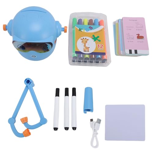Smart Painting Roboter, Bildungsschild Roboterspielzeug mit 100 Wortkarten und 12 Farbstiften Interaktiver Roboter für Kinder Zeichnen Kunst Lernen Smart Painting Roboter, Bildungsschild Roboterspielzeug mit 100 Wortkarten und 12 Farbstiften Interaktiver Roboter für Kinder Zeichnen Kunst Lernen von WOHPNLE