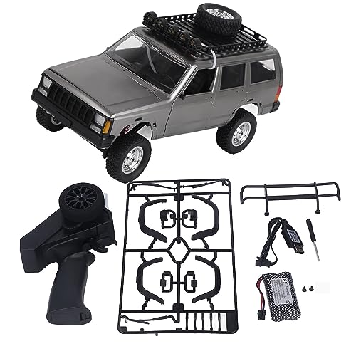 WOHPNLE 1:12 2,4G Full Scale 4WD Truck Klettern Auto RC Spielzeug Geländewagen Rennwagen Spielzeug für Jungen (Silver Gray) von WOHPNLE