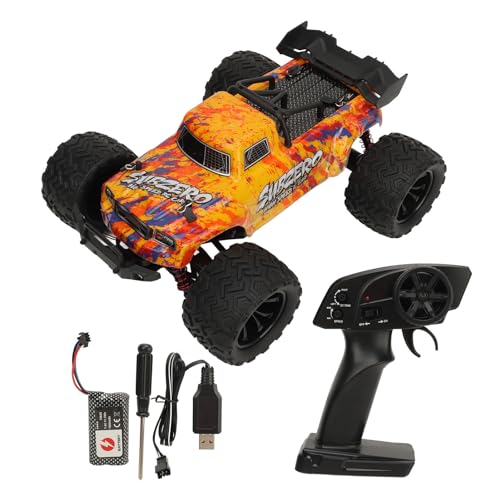 WOHPNLE 1:16 RC-Auto Hochgeschwindigkeits-Doppelmotor-Elektro-Offroad-Ferngesteuerter Kletterwagen für Kinder über 8 Jahre (Orange) von WOHPNLE