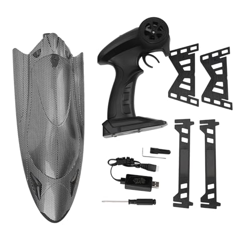 WOHPNLE 2,4 GHz ferngesteuertes Rennboot, Flexible Lenkung, Turbinen-Jet-Antrieb, wasserdichtes RC-Boot-Spielzeug für Kinder und Erwachsene von WOHPNLE