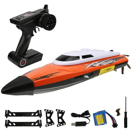 WOHPNLE 2,4G RC High Speed ​​Racing Schnellboot Metall PC versiegelt wasserdicht Schiff Modell Spielzeug für UDI 901 (Red) von WOHPNLE