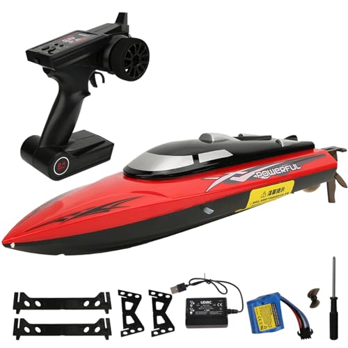 WOHPNLE 2,4G RC High Speed ​​Racing Schnellboot Metall PC versiegelt wasserdicht Schiff Modell Spielzeug für UDI 901 (Yellow) von WOHPNLE