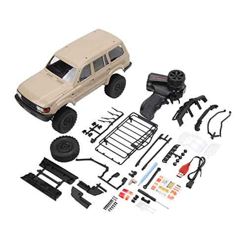 WOHPNLE Crawler RC Auto All Terrain 4WD Off Road Truck Fahrzeug 1/16 2,4 GHz RC Truck Fahrzeug Spielzeug für Kinder (Khaki) von WOHPNLE