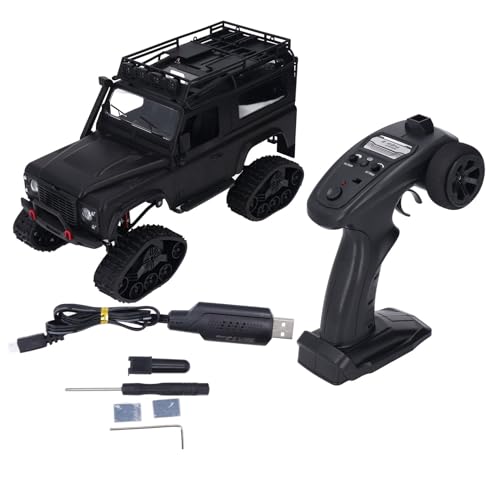 WOHPNLE FY003 5B 2.4G Maßstab 1:16 RC Raupenauto Allradantrieb Kletterauto Schneereifen Ferngesteuertes Auto (Black) von WOHPNLE