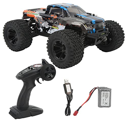 WOHPNLE Hochgeschwindigkeits-RC-Auto 1/16 2,4 G, Allradantrieb, vollproportionaler Offroad-Rennwagen für Personen ab 14 Jahren (Blue Orange) von WOHPNLE