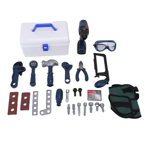 WOHPNLE Kids Tool Set, 25 PCs Kinderreparaturwerkzeug -Set mit elektronischer Spielzeugbohrer Kleinkind -Konstruktionskit für kompetenzentwicklung WOHPNLE Kids Tool Set, 25 PCs Kinderreparaturwerkzeug -Set mit elektronischer Spielzeugbohrer Kleinkind -Konstruktionskit für kompetenzentwicklung von WOHPNLE