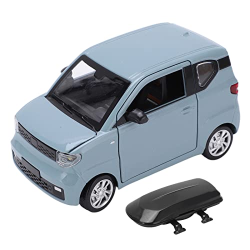 WOHPNLE Mini-EV-Automodell, 1:24, Legierung, Druckguss, Miniatur-Rückziehauto, Spielzeug mit Dachkoffer, Modell für Kinder über 3 Jahre (Blue) von WOHPNLE