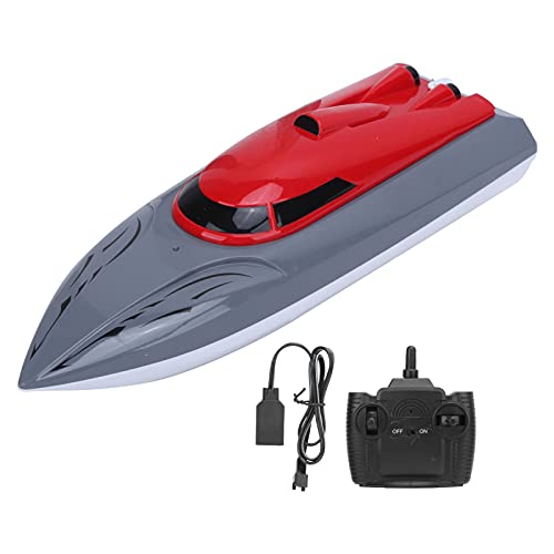 WOHPNLE RC-Boot, hocheffizientes, ferngesteuertes U-Boot mit Zwei Motoren, wasserdichtes RC-Boot für Kinder und Erwachsene mit einfacher Steuerung für Pools und Seen (Rot) von WOHPNLE