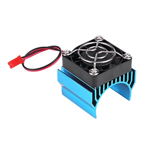 WOHPNLE RC Motor Lüfter Legierung Kühlkörper Kühlkörper, Kühlkörper Mit Lüfter Für 1/10 Elektro RC Auto 540/550/3650 Motor RC Motor Lüfter Kühlkörper(Blau) von WOHPNLE