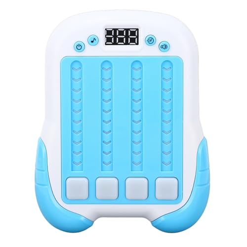 WOHPNLE Rhythmus-Spielmaschine, interaktive Rhythmus-Spielmaschine für Kinder, tragbares Rhythmus-Tastenspiel mit Leichter Musik, Zappelspiel-Spielzeug für Kinder (Blue) von WOHPNLE