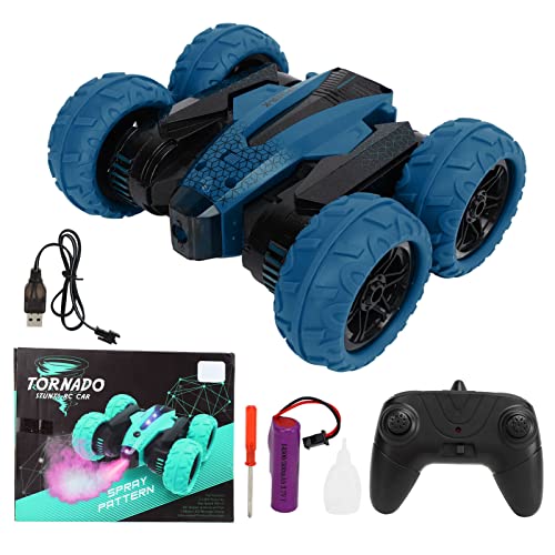 WOHPNLE S 015 2,4 GHz Spray RC Car Ferngesteuertes Stuntauto mit 360-Grad-Drehung für über 8 Jungen und Mädchen (Blue) von WOHPNLE