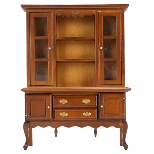 Wohpnle Dollhouse Sideboard, 1:12 Miniaturschrank mit exquisiten Schnitzereien handgefertigte Birchwood -Möbel Realistische Puppenhaus -Bücherregal -Display für Dollhouse Decor Wohpnle Dollhouse Sideboard, 1:12 Miniaturschrank mit exquisiten Schnitzereien handgefertigte Birchwood -Möbel Realistische Puppenhaus -Bücherregal -Display für Dollhouse Decor von WOHPNLE