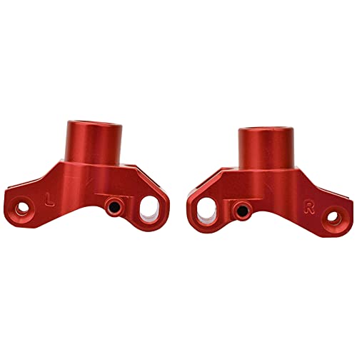 Aluminiumlegierung Heck -Hub -Hub -Träger (L/R) (Al.) Für Kyosho 4WD Optima Maxima RC -Autoteile (Rot) von WONZHEC