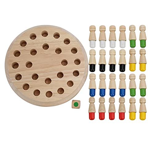 Children Wooden Memory Chess Game Toy Color Cognitive Block Board Educational Toy von WONZHEC