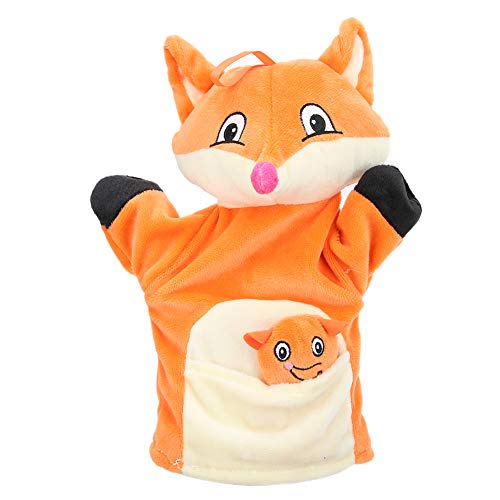 Fingerpuppenspielzeug hell Bunte tierische Handpuppe für Baby -Geschichtenerzählen und Spielzeit (Orange Fox) von WONZHEC