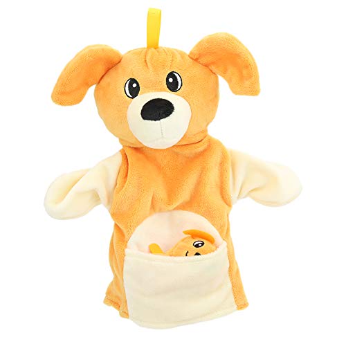 Fingerpuppenspielzeug hell Bunte tierische Handpuppe für Baby -Geschichtenerzählen und Spielzeit (Yellow Dog) von WONZHEC