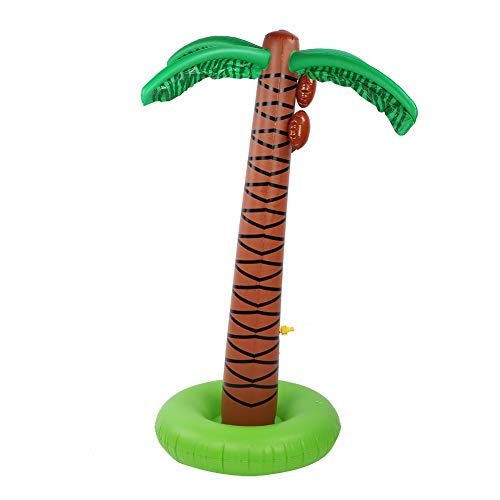 Inflatable Palm Tree Kids Spray Water Outdoor Toy Summer for Lawn Garden Pool Party Decoration von WONZHEC