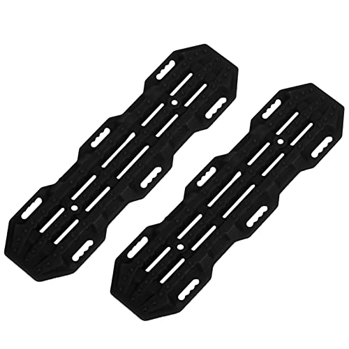 WONZHEC 2pcs Anti-Skid Auto Help Board für 1/10 RC Crawler Car RC Modell Kletterfahrzeugdekoration (Black) von WONZHEC