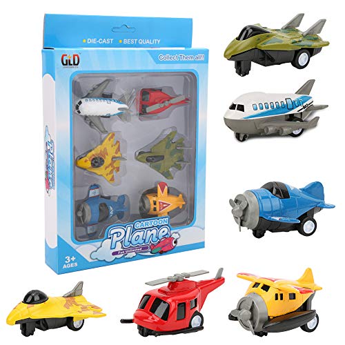 WONZHEC Leichtmetallflugzeugmodell Set Back Toy Aircraft Kid Kinder Luftfahrtsimulation von WONZHEC