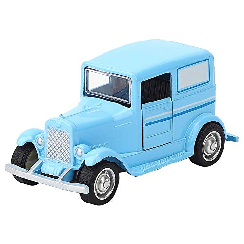 WONZHEC Vintage Alloy Car Toy Children Kinder Kinder zurückziehen Fahrzeug Spielzeug für die Sammlung Schönes Aussehen blau rot (Blau) von WONZHEC