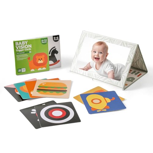 WOODEN TEETHER Baby Spiegel Spielzeug,Montessori Faltbarer Babybuch Spiegel Spielzeug für Neugeborene 0 3 6 12 Monate mit visuell anregender Karten,Neugeborenen Geschenk WOODEN TEETHER Baby Spiegel Spielzeug,Montessori Faltbarer Babybuch Spiegel Spielzeug für Neugeborene 0 3 6 12 Monate mit visuell anregender Karten,Neugeborenen Geschenk von WOODEN TEETHER