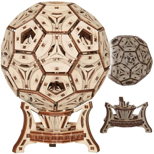 WOODEN.CITY 3D Holzpuzzle Fußball Organizer - Laserschneiden Modellbausatz für Erwachsene, Geschenke für Männer, Fußball Geschenke Jungen, DIY Bastelset, Stiftehalter, Büro Geschenke von WOODEN.CITY